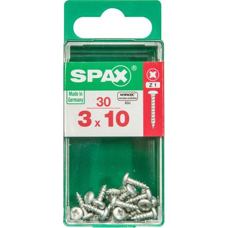 Spax Universalschrauben 3.0 x 10 mm TX 10 - 30 Stk. Holzschrauben