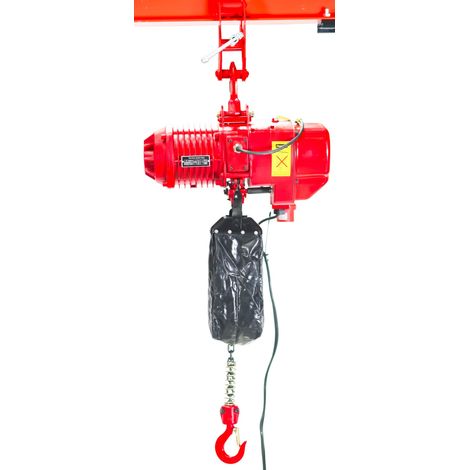 Palan électrique à chaîne 990 kg - 6 m - 1,5 kW 400 V avec crochet de suspension MW Tools KT1062 (1/5)