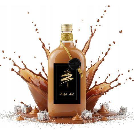 Bouteille en verre classique de 500 ml, décorée à la main, pour liqueurs, vin, jus. (1/5)