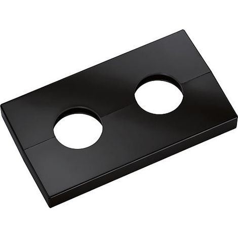 Rosace double type Kopenhagen gris-noir - similaire au RAL 7021 - 21,7mm