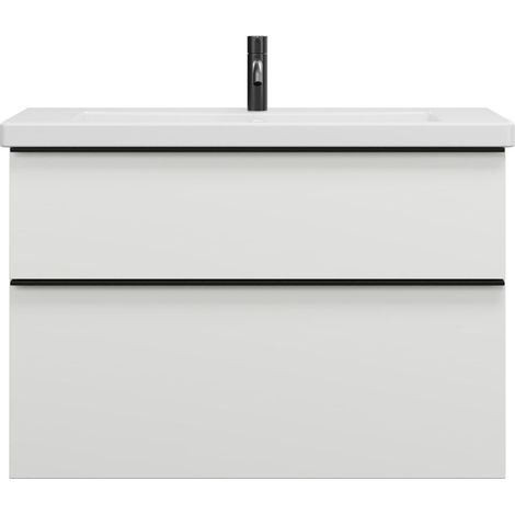burgbad Eqio lavabo cerámico con mueble bajo para lavabo, anchura
