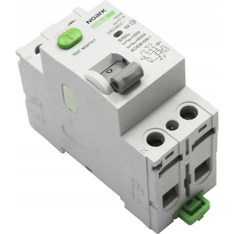 Dispositivo de protección eléctrica Noark Ex9L-N 30mA 2P (1/3)
