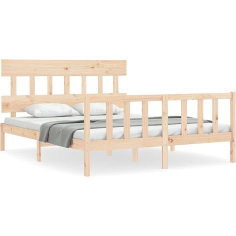 Maison Exclusive - Giroletto senza Materasso 160x200 cm in Legno Massello di Pino