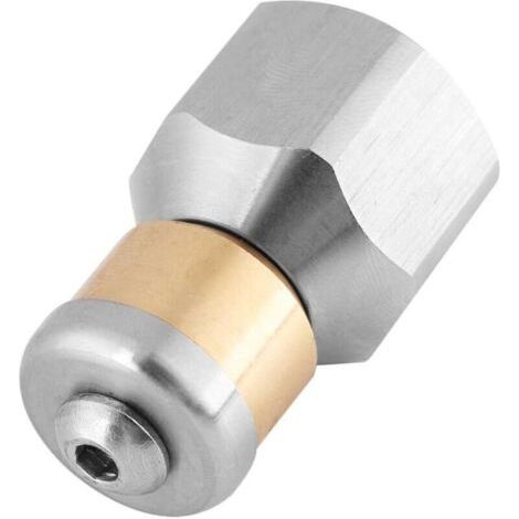Buse de Nettoyage Rotative 3/8'' BSP Pression D'égout Tuyau De Nettoyage Buse en Acier Inoxydable (1/5)