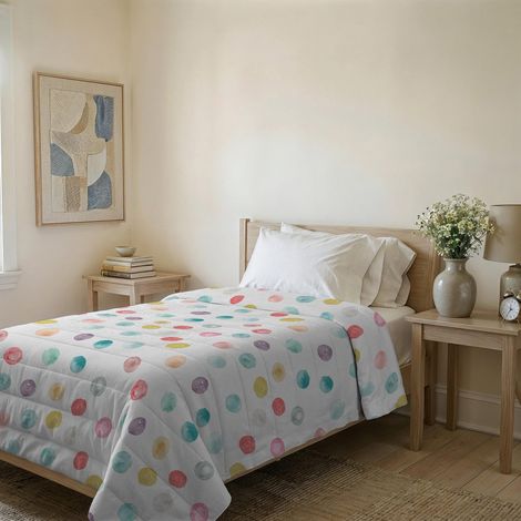 Couvre-lit matelassé d’été en Microfibre Douce imprimée – Couette Printemps-été mi-Saison – Balloon, Simple 160x240 cm (1/5)