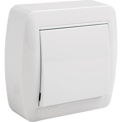 Conmutador-Interruptor Superficie Modelo Atlantis 10a Blanco (1/3)