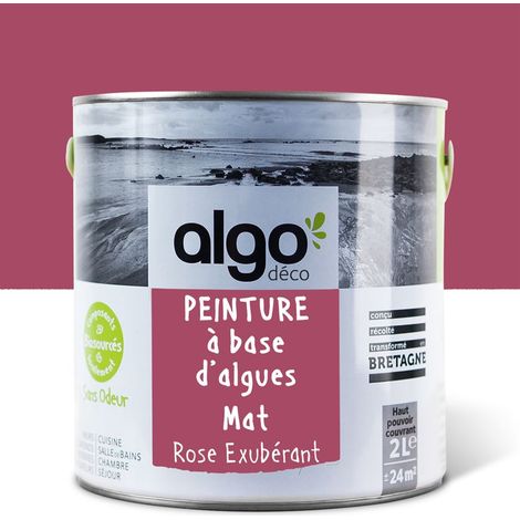 Peinture écologique Algo - Mat - Rose Exubérant - 2L (1/5)