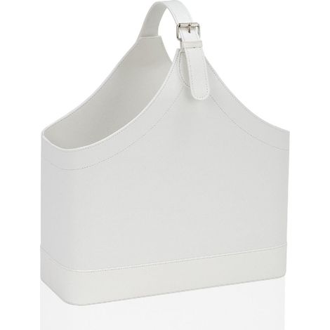 ANDREA HOUSE AX62329 Revistero Efecto Piel Blanca - ref: AX62329