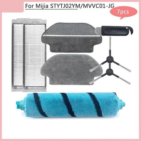 Pièces détachées compatibles avec les aspirateurs Xiaomi Mijia STYTJ02YM MVVC01-JG, Viomi V2 PRO et V3 SE : brosse principale latérale et filtre HEPA. (1/5)