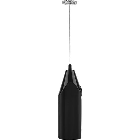 Mousseur à lait électrique portatif pour café, lattes, œufs et autres boissons (noir) (1/5)