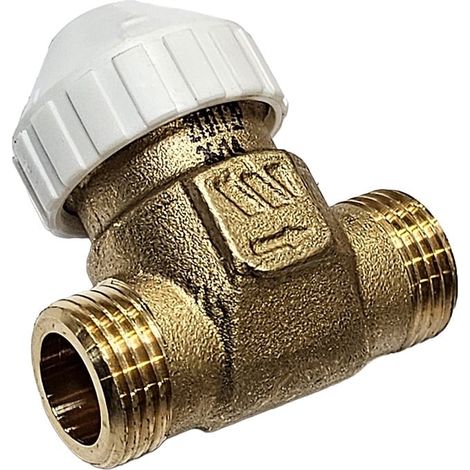 Vanne 2 voies ventilo-convecteur 2131 - mâle/mâle 1/2''(15/21) - Kvs 1,7 - Watts (1/5)