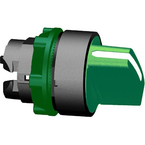 Harmony XB5 tête bouton tournant à manette Ø22 3 pos rap au C vert SCHNEIDER ZB5AD503