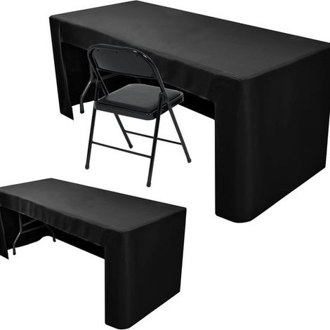 1er Pack Stretch Tischdecke Waschbare und knitterfreie rechteckige Tischdecke für Messen, Partys, Bankette und Babypartys 183 x 76 x 76 cm (6 Fuß (1/5)