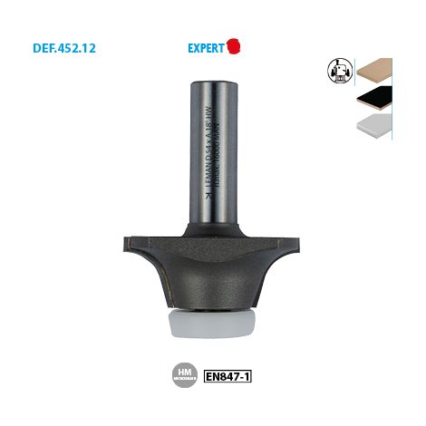 Mèche découpe arrondie + guide DELRIN® Expert ø 54mm (1/2)