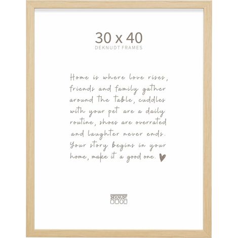 Cadre Bois Couleur Bois Clair Photo 30x40cm S243H1 (1/5)