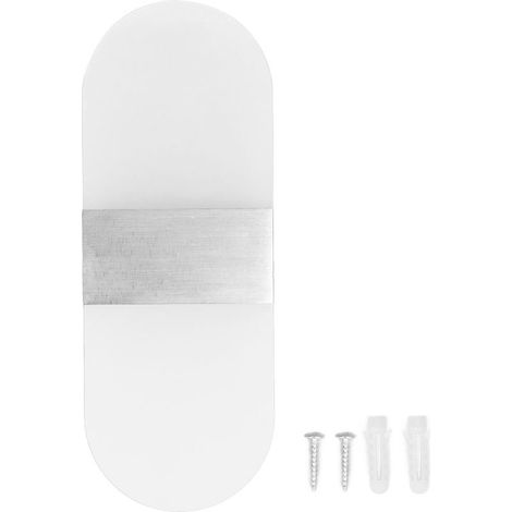Wall light wall-mounted LED in acrylic, 360 °, high and bottom, 6W, lamp modern and hot for hallway, room to bed, restaurant, 90 to 265V, white (1/5)