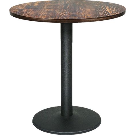 Mesa de bar, diseño redondo, estructura metálica resistente, 3 (1/2)
