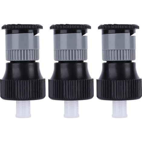 Garden Sprinkler Heads, 3pcs 360° Misting Nozzles Rotary Buried Spray Nozzle G1/2 Female Thread Sprinkler Lawn Sprayer System (1/5)