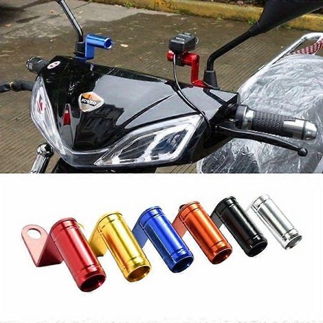 Support d'extension de rétroviseur en alliage d'aluminium pour motos, scooters et véhicules électriques, compatible avec les systèmes de navigation pour téléphones. (1/5)