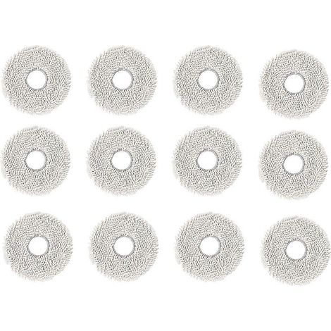 12 pièces chiffon de nettoyage pour Cecotec Conga 11090 13090 pour aspirateur serpillières de rechange détaché (1/5)
