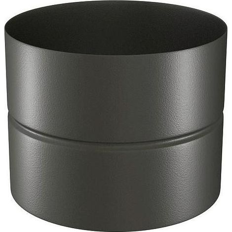 TEN 344124 hembra/hembra 12cm D125mm racor negro mate