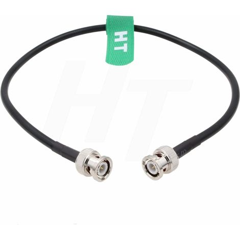 Câble BNC mâle vers BNC mâle 6G SDI RG223 RF coaxial 50 Ohm double blindage faible perte de signal pour antenne radio GPS LAN/WAN Data Video (40 cm) (1/5)