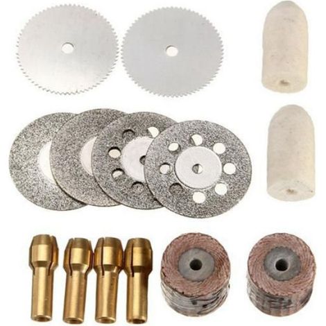 217 PièCes de Sac D'Accessoires de Meulage éLectrique Peuvent êTre CoupéEs, Polies et DéRouilléEs comme illustré (1/5)