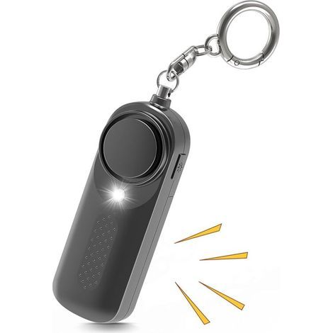 Persönlicher Anti-Überfall-Alarm mit 130 dB, Sirene und LED-Licht – Sicherheit für Frauen, Kinder und ältere Menschen (1/5)