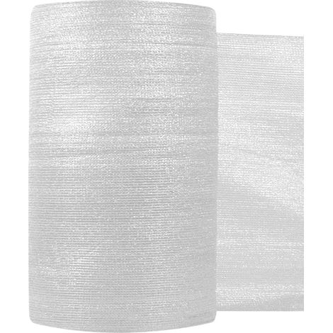 STI Rete Ombreggiante Ombra Telo Bianco Frangisole Frangivista Recinzione H. 100cm x 50mt