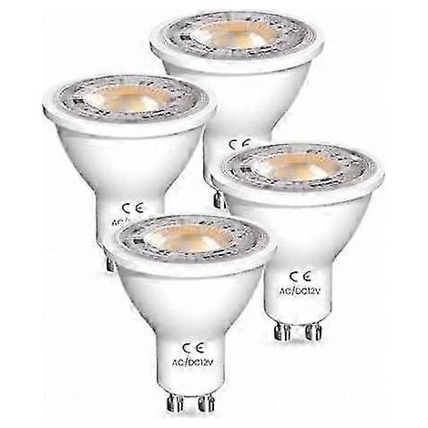 GU10 7W warmweiße LED-Lampe, 12V AC/DC-Spot, 650 lm, entspricht MR16, 3000K, 38° Abstrahlwinkel, energiesparender Halogenlampenersatz (1/5)
