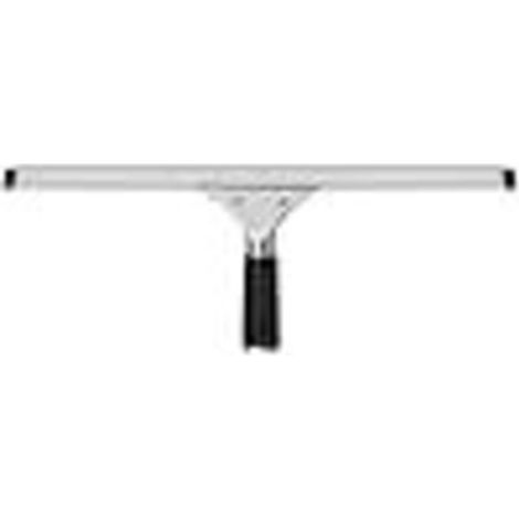 Professioneller Fensterabzieher, Edelstahlwischer, für Dusche, Badezimmer, Spiegel, Fensterreinigung, Fliesen, Glas, Duschabzieher, Fenster (schwarz, 45 cm)