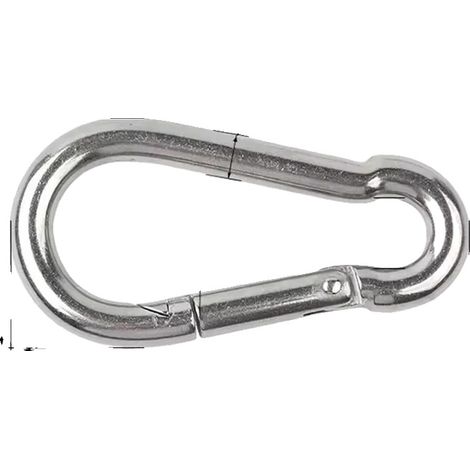 Moschettone, struttura robusta, resistente alla corrosione, acciaio inox M8, 5 pezzi (1/2)