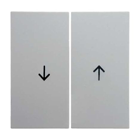 Tecla doble persiana Hager 16251909 S1/B3/B7 Blanco Mate