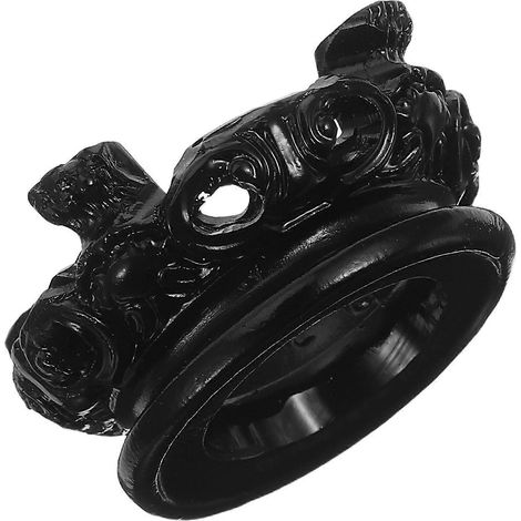 Support pour boules de cristal de style antique, en résine, avec base creuse. (1/5)