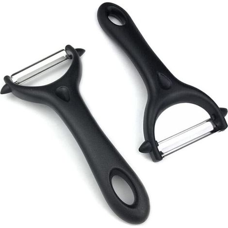 2 PCS Econome Legumes,Epluche Legume, Eplucheur lLegumes,Vegetable Peeler, Epelucheur Légume Spaghetti,Éplucheur,Eplucheur Pomme De terre,Potato Peeler,Pèle Légumes,Epucheur Legumes,Économe à Dents(no (1/4)