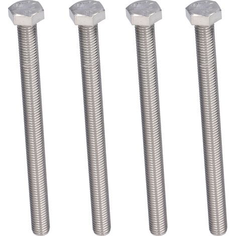 20 Vis à tête hexagonale M10x130 Inox A2, Filetage Total DIN 933, Pack de 20 (1/5)