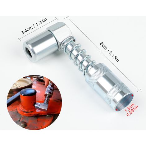 LockNLube 8-Piece Quick Connect Lubrication Accessory Kit Connector Kit for Machine Lubrication Connectors (1/4)