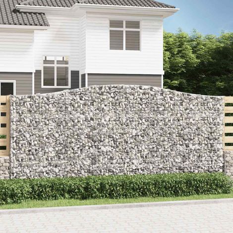 Gabion à arc élevé 400x50x180/200 cm Fer galvanisé