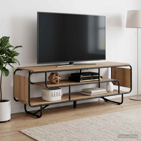 vidaXL Soporte de TV 140 x 36 x 45 cm Roble artisan (1/5)