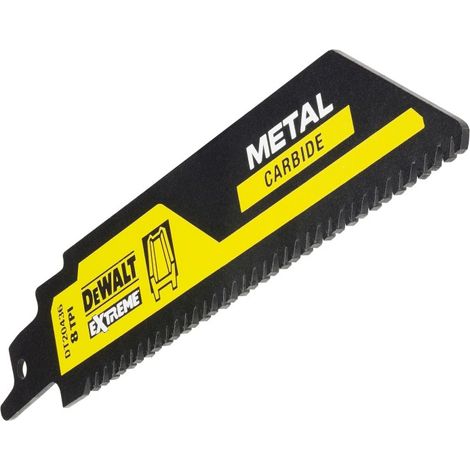 Lame de scie sabre DeWALT, Longueur de coupe 102mm, pour Métal, X 1 ( Prix pour 1 )