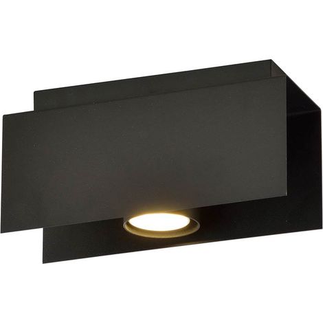 Plafonnier rectangulaire Emibig Kenno noir 1xGU10 métal (1/5)