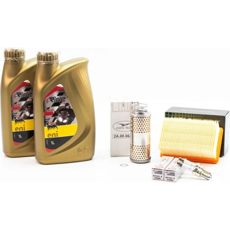 Kit Révision Filtres Bougies pour MOTO GUZZI V7 850 de 2021 à 2024 - ENI I-RIDE RACING 10w60 2L