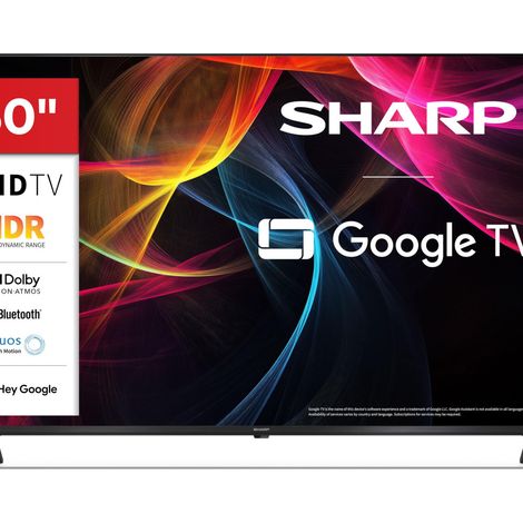 Sharp TV LED 4K Ultra HD 50 Pollici Smart TV Google TV Dolby Vision Dolby Atmos 4 HDMI 2.1 Triple Tuner 50HL4265E