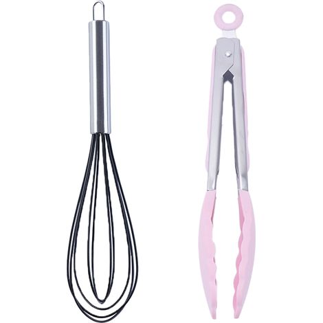 Ensemble Ustensiles Cuisine - Acier Inoxydable Et Silicone - Pour Cuisson Et Pâtisserie - Lot De 2 Pièces (1/5)
