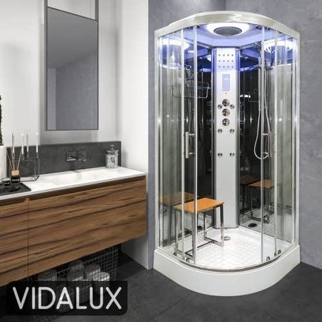 SS90 Hydro Shower Cabin Enclosure 900 x 900 Mirror Glass