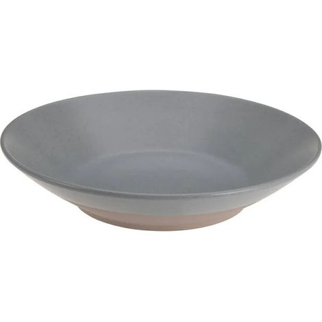 Collection Siaki Assiette - Ø 21 cm - Grès, Assiette à petit-déjeuner, Assiette à gâteau, Assiette à fruits, Assiette à pâtes - Gris (1/3)