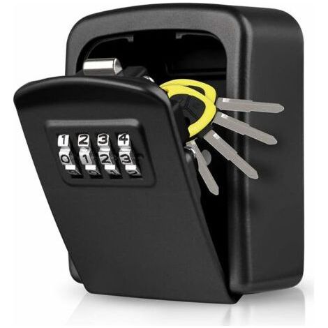 Key cabinet, secure key box, wall-mounted key safe [waterproof and rust-proof] [indoor and outdoor use] for home school office factory garages key box (1/5)