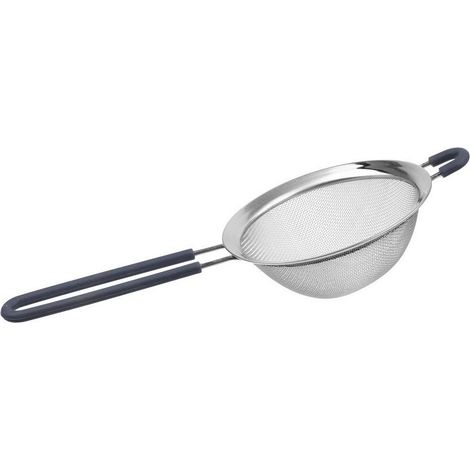 COLADOR INOXIDABLE MANGO SILICONA 13.5cm (1/3)