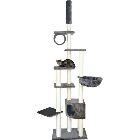 Trixie Madrid albero per gatti grigio platino altezza regolabile