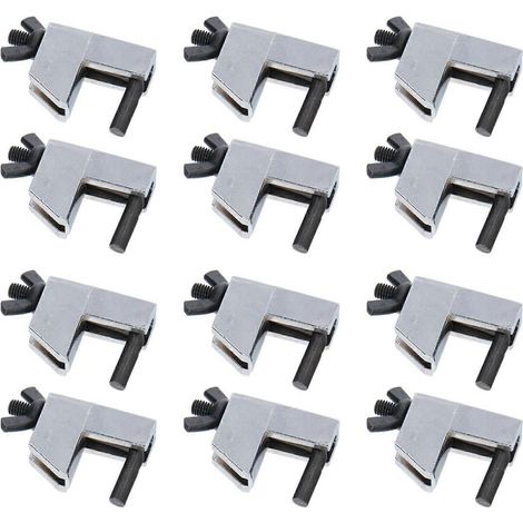 Collier de serrage pour conduite de frein, lot de 12 pinces à sertir pour tuyaux, collier de serrage métallique pour conduites de frein flexibles et tuyaux de carburant (1/5)